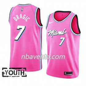 Camiseta Niños Miami Heat Goran Dragic 7 2018-19 Nike Rosa Swingman